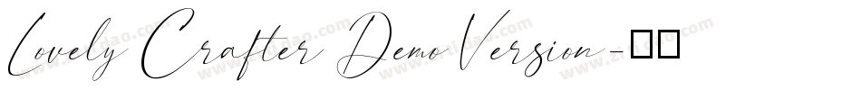 Lovely Crafter Demo Version字体转换